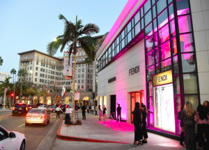 The Fendi store in Beverly Hills