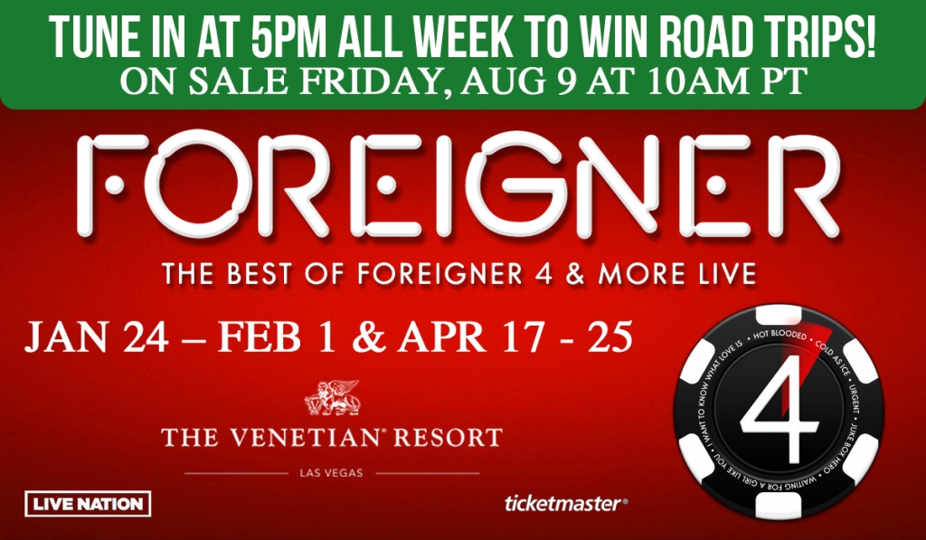 Win a Road Trip to See Foreigner